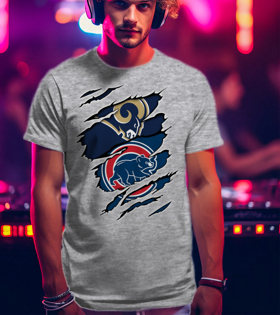 Rams Cubs Logo Mashup T-Shirt