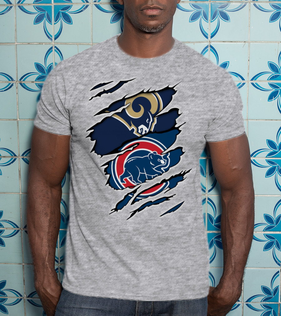 Rams Cubs Logo Mashup T-Shirt