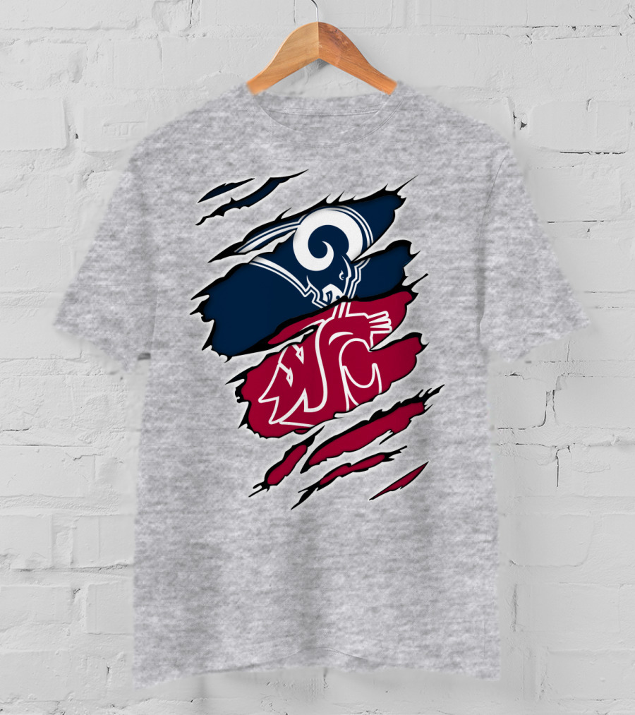 Los Angeles Rams Washington State Cougars Tear Away T-Shirt