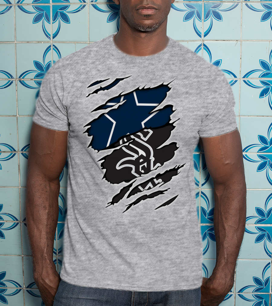 Cowboys White Sox Cowboys Fan Crossover T-Shirt