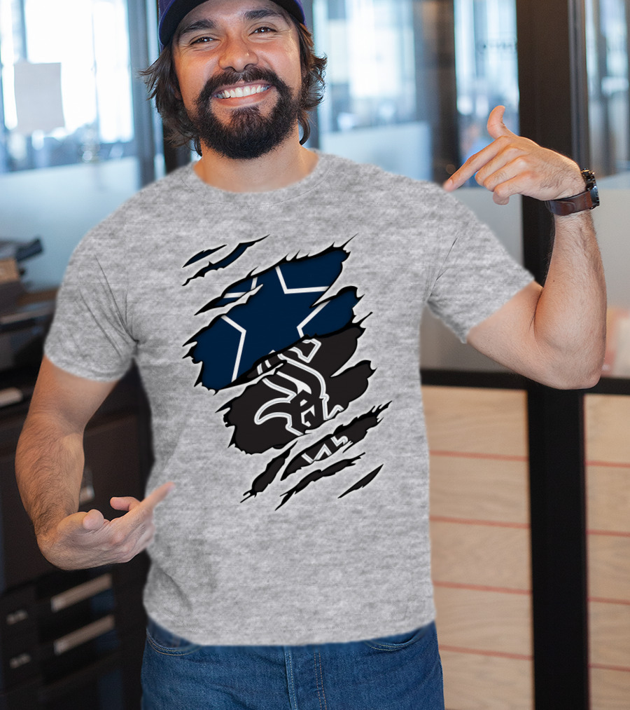 Cowboys White Sox Cowboys Fan Crossover T-Shirt