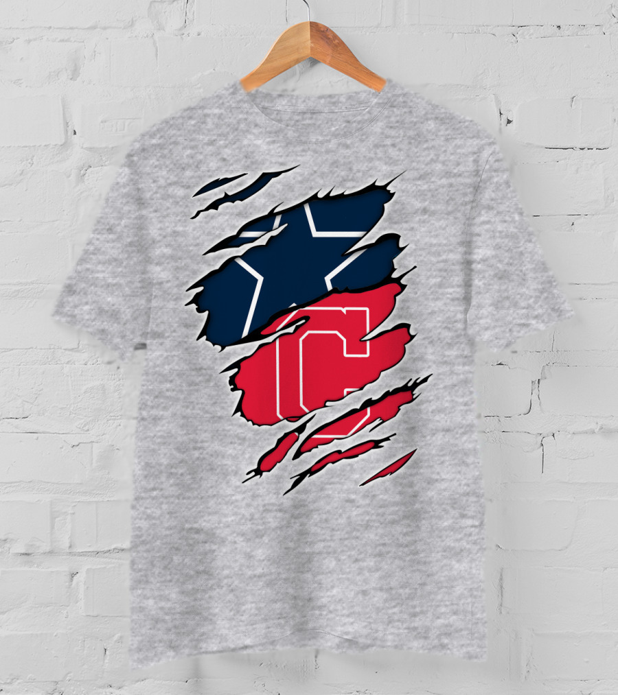 Cowboys Indians Star And C Logo Rip T-Shirt