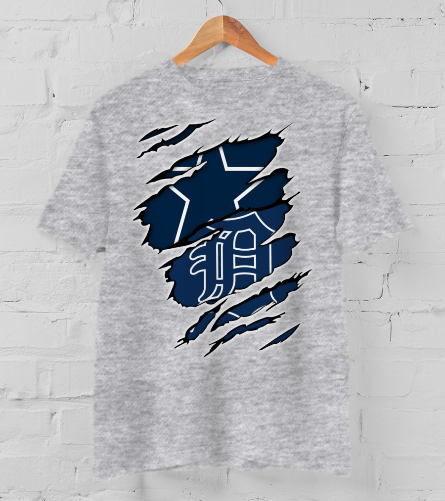 Cowboys And Tigers Logo Mashup T-Shirt