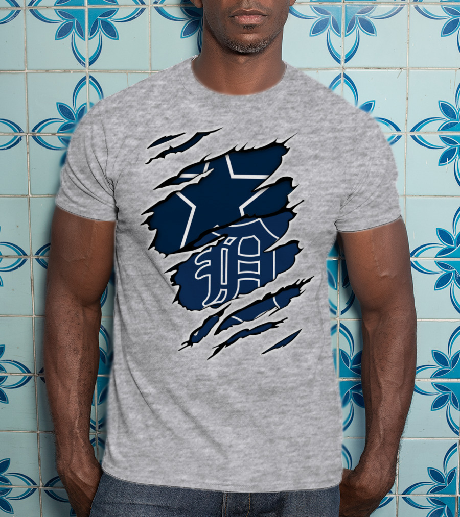 Cowboys And Tigers Logo Mashup T-Shirt