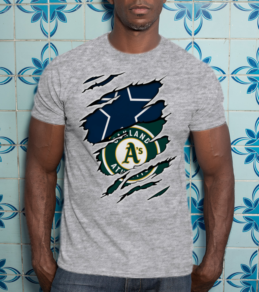 Oakland Athletics Cowboys Star Burst T-Shirt