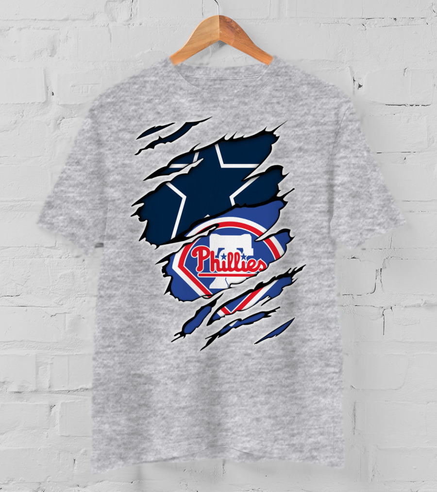 Dallas Cowboys Philadelphia Phillies Mashup T-Shirt