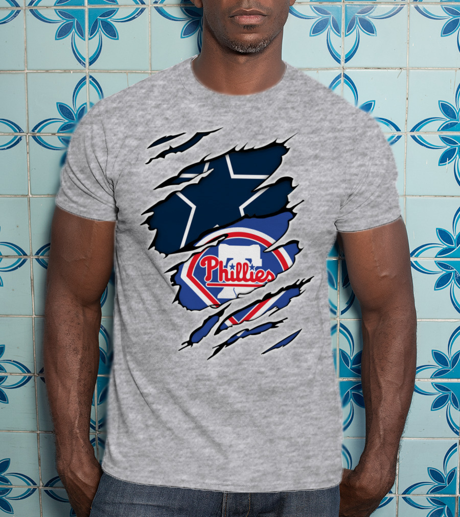 Dallas Cowboys Philadelphia Phillies Mashup T-Shirt