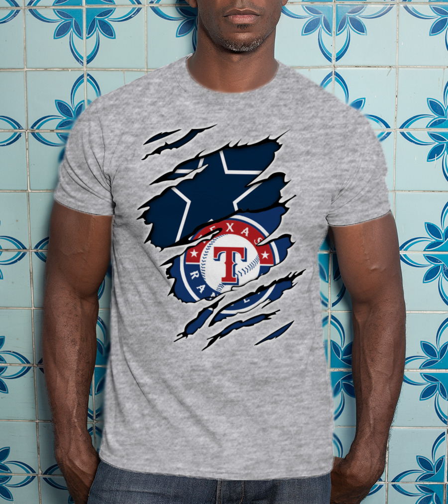 Dallas Cowboys Texas Rangers Fusion T-Shirt