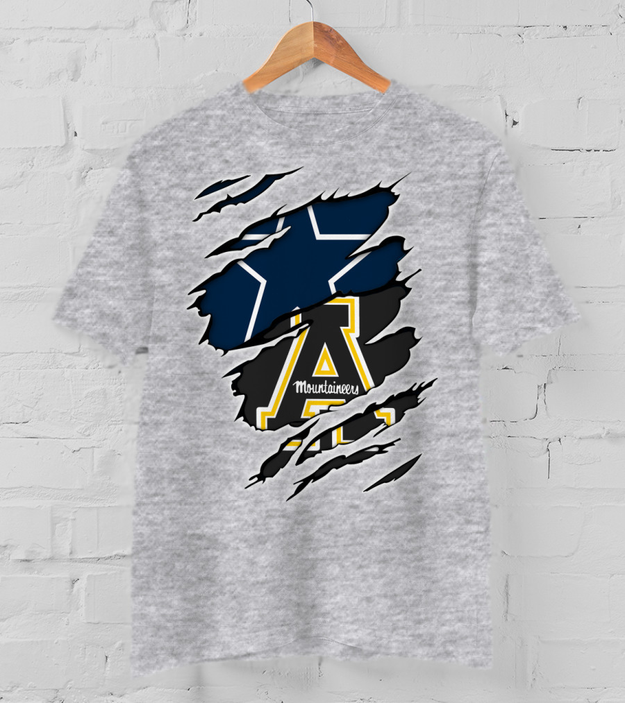 Cowboys Mountaineers Logo Combination T-Shirt