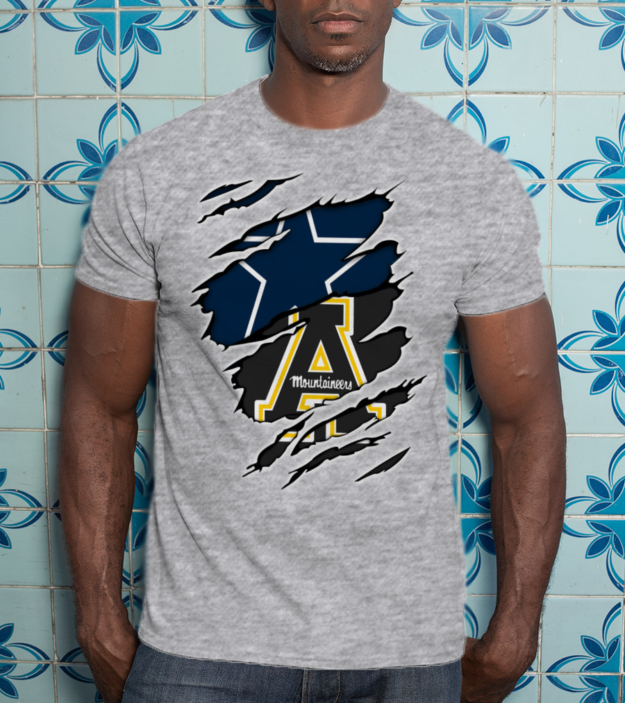 Cowboys Mountaineers Logo Combination T-Shirt