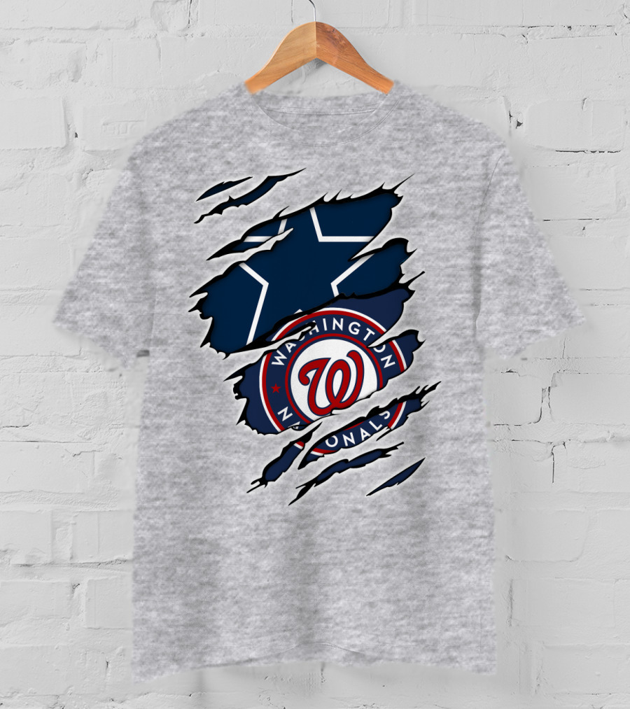 Dallas Cowboys Washington Nationals Crossover T-Shirt