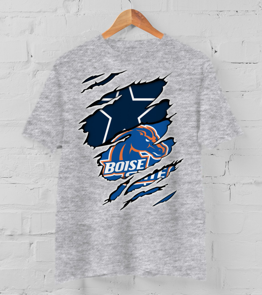 Boise State Cowboys Star Logo Mashup T-Shirt