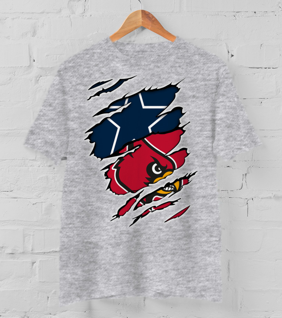 Cowboys Louisville Cardinals Tech Cowboys T-Shirt
