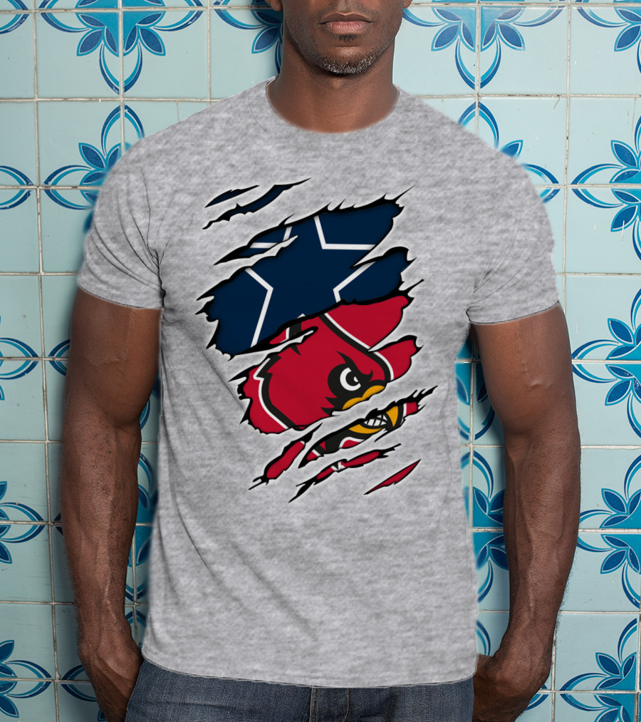 Cowboys Louisville Cardinals Tech Cowboys T-Shirt