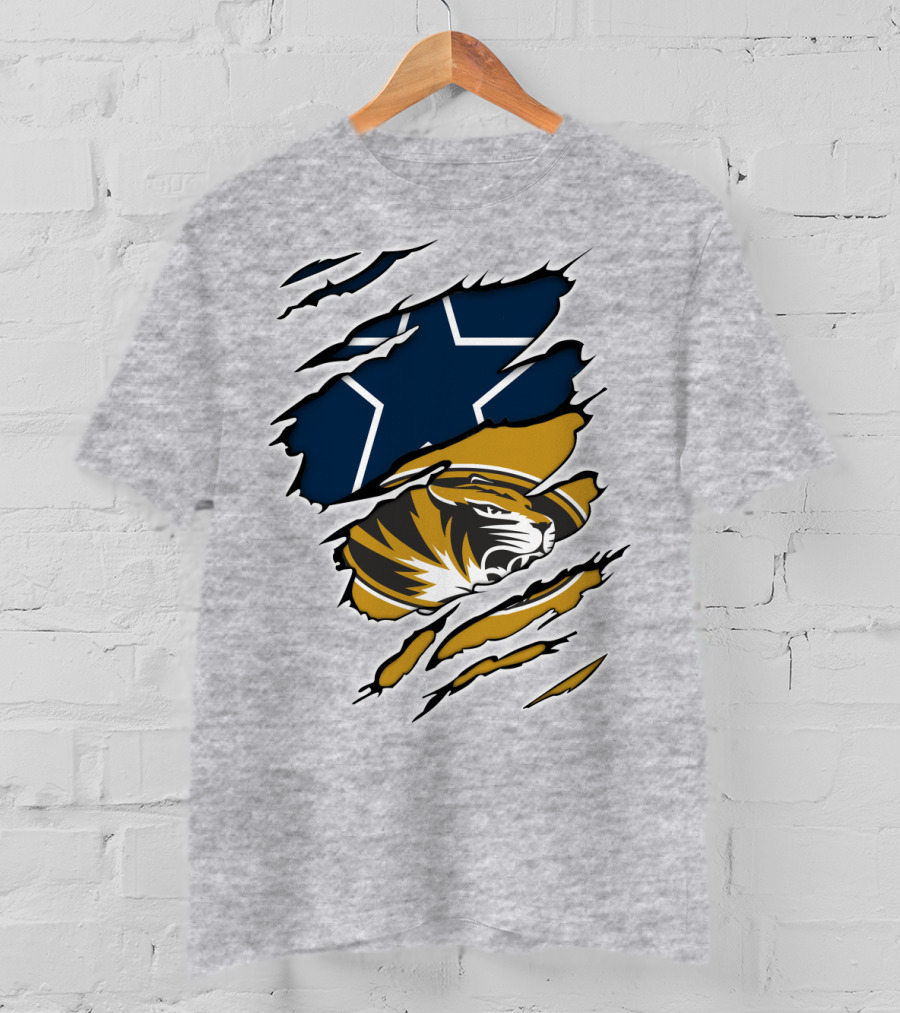 Cowboys Missouri Cowboys Tiger Stripe Star T-Shirt