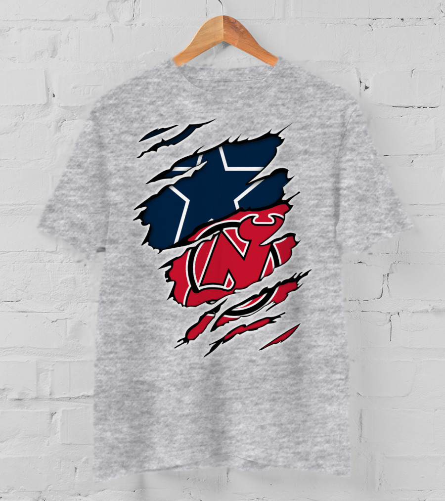 Dallas Cowboys New Jersey Devils Fusion T-Shirt
