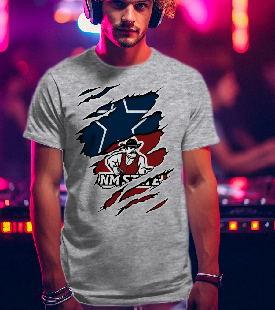 NM State Cowboys Western Star T-Shirt