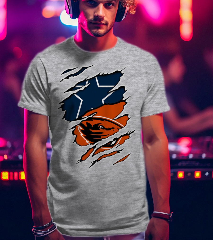 Cowboys Oregon State Beavers Cowboys Star T-Shirt