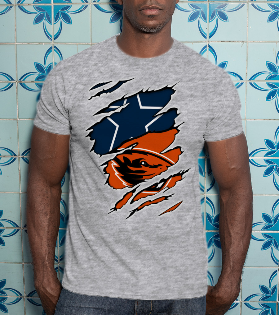 Cowboys Oregon State Beavers Cowboys Star T-Shirt
