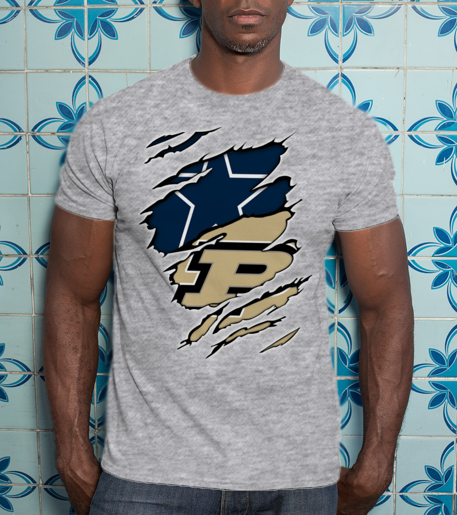 Cowboys Purdue Boilermakers Star T-Shirt