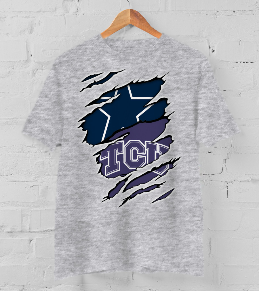 Cowboys TCU Star Torn T-Shirt