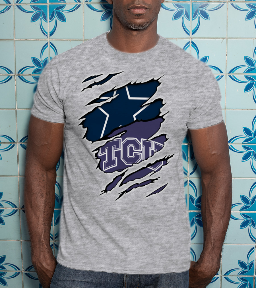 Cowboys TCU Star Torn T-Shirt