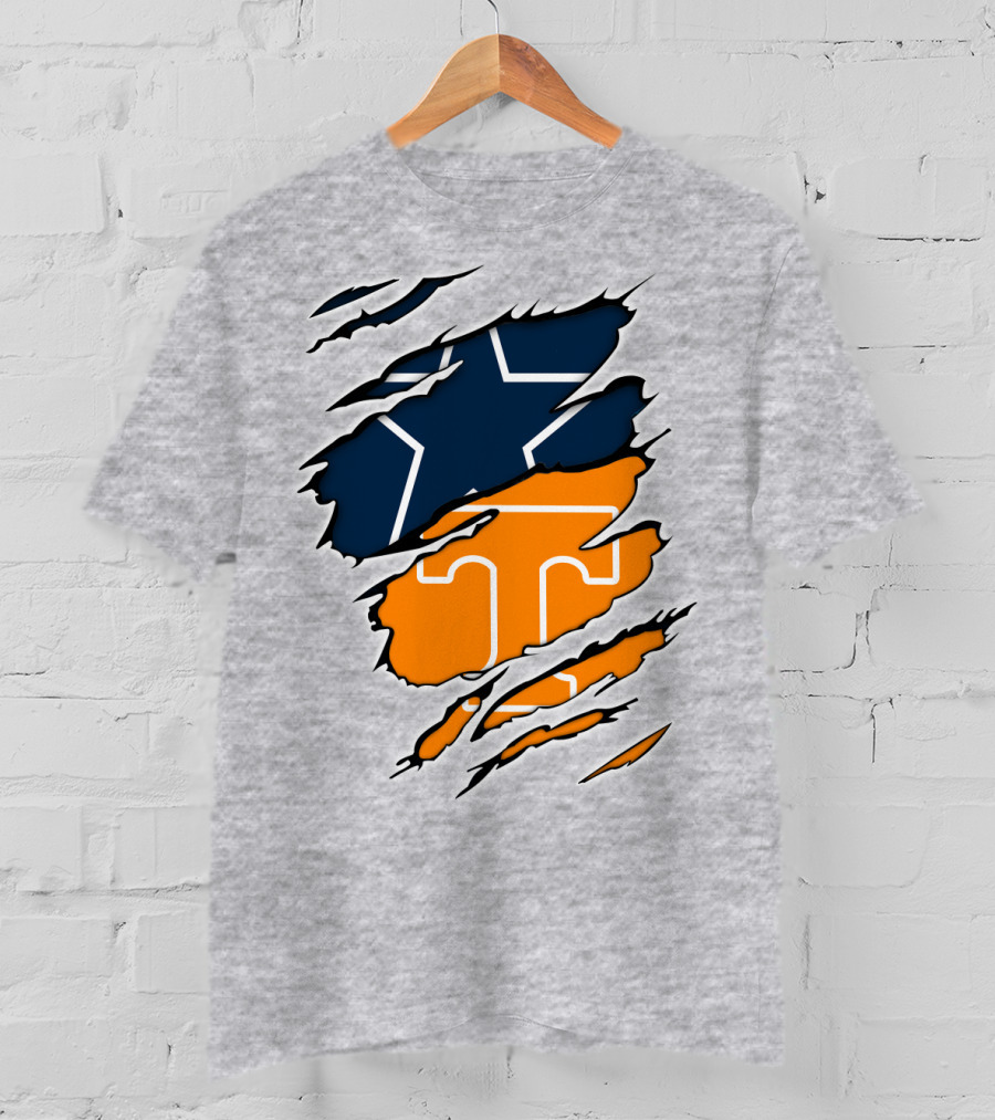 Cowboys Tennessee Vols Star Claw T-Shirt