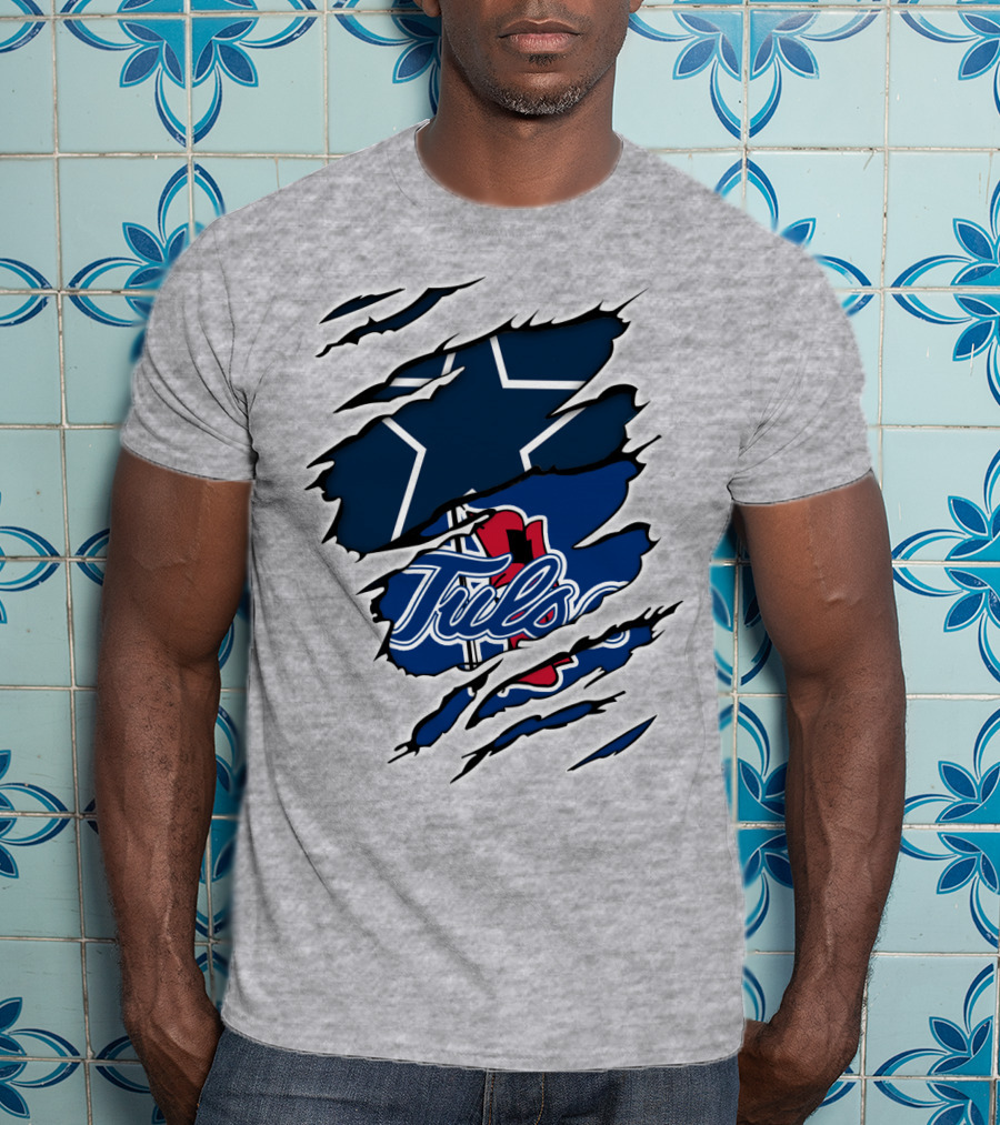 Tulsa Cowboys Dallas Star Rip T-Shirt