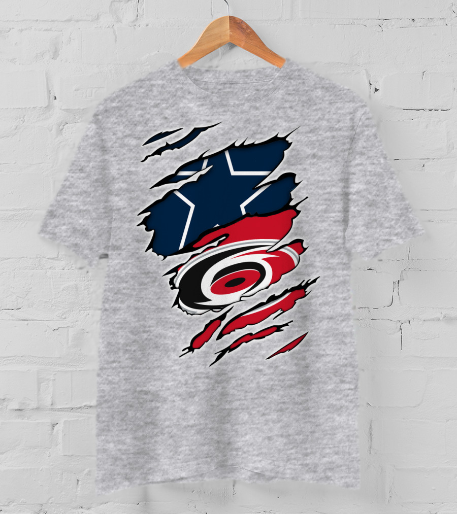 Cowboys Hurricanes Logo Mashup T-Shirt