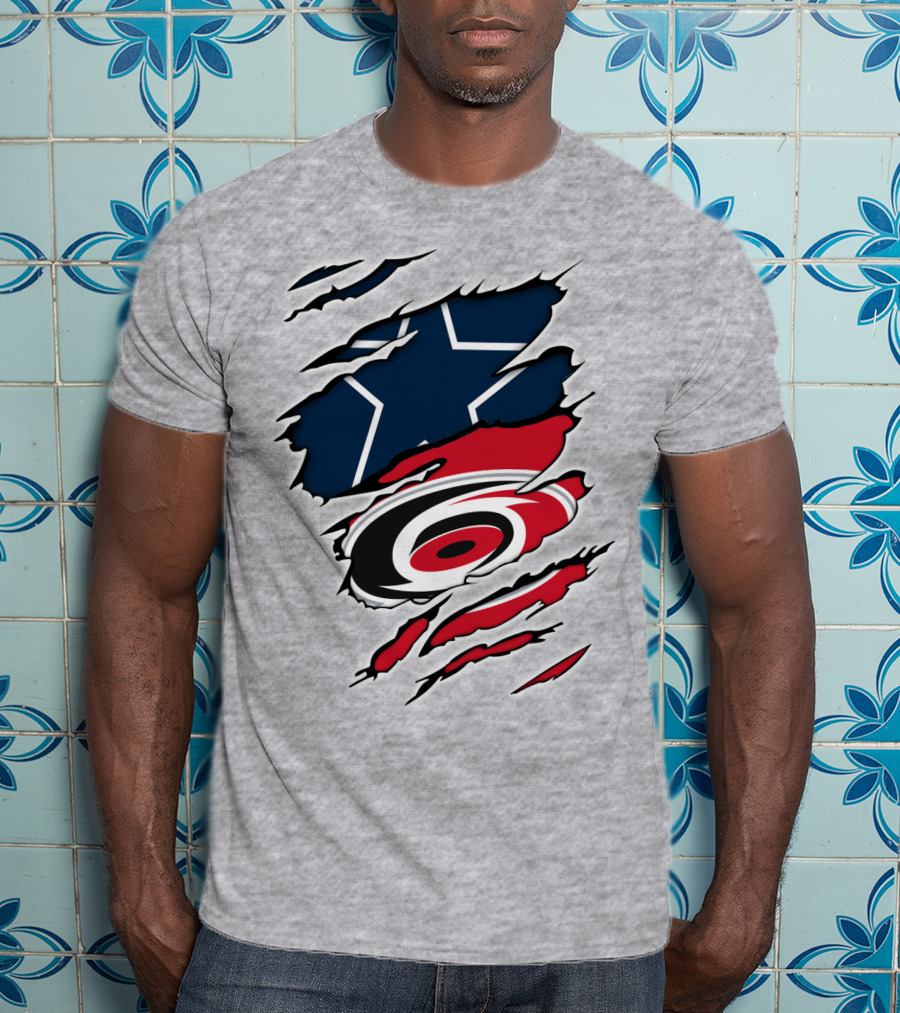 Cowboys Hurricanes Logo Mashup T-Shirt