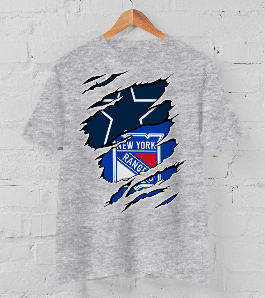 Cowboys Star New York Rangers Fusion T-Shirt