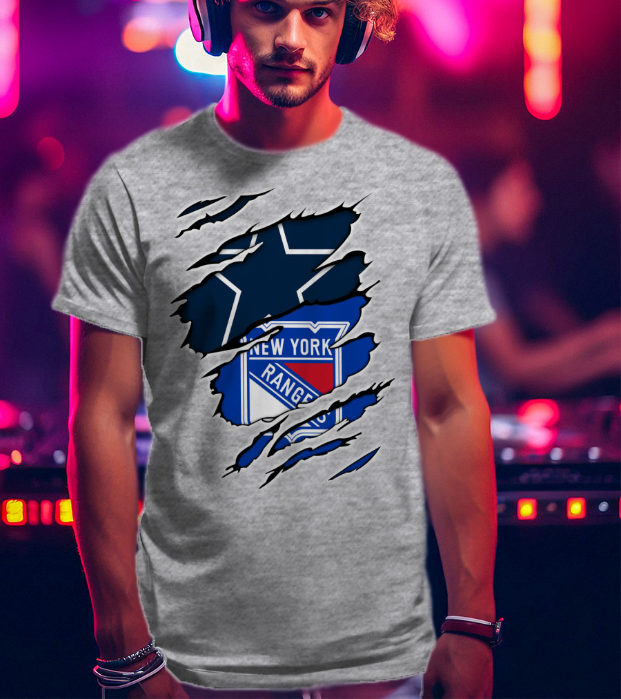 Cowboys Star New York Rangers Fusion T-Shirt