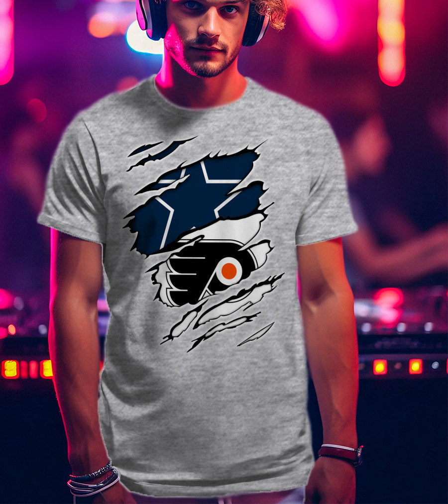 Cowboys Flyers Cowboys Logos Blend T-Shirt