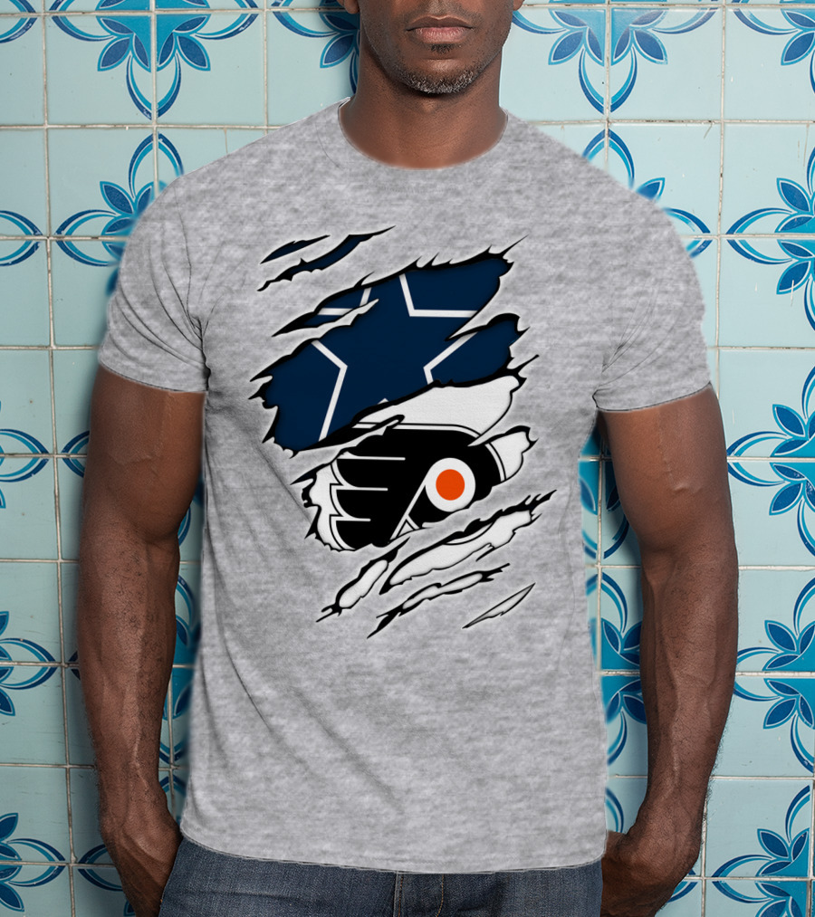 Cowboys Flyers Cowboys Logos Blend T-Shirt
