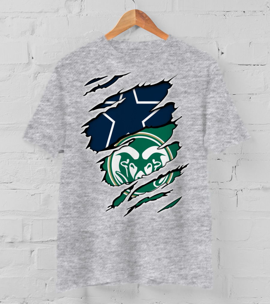 Cowboys Rams Star Logo Fusion T-Shirt