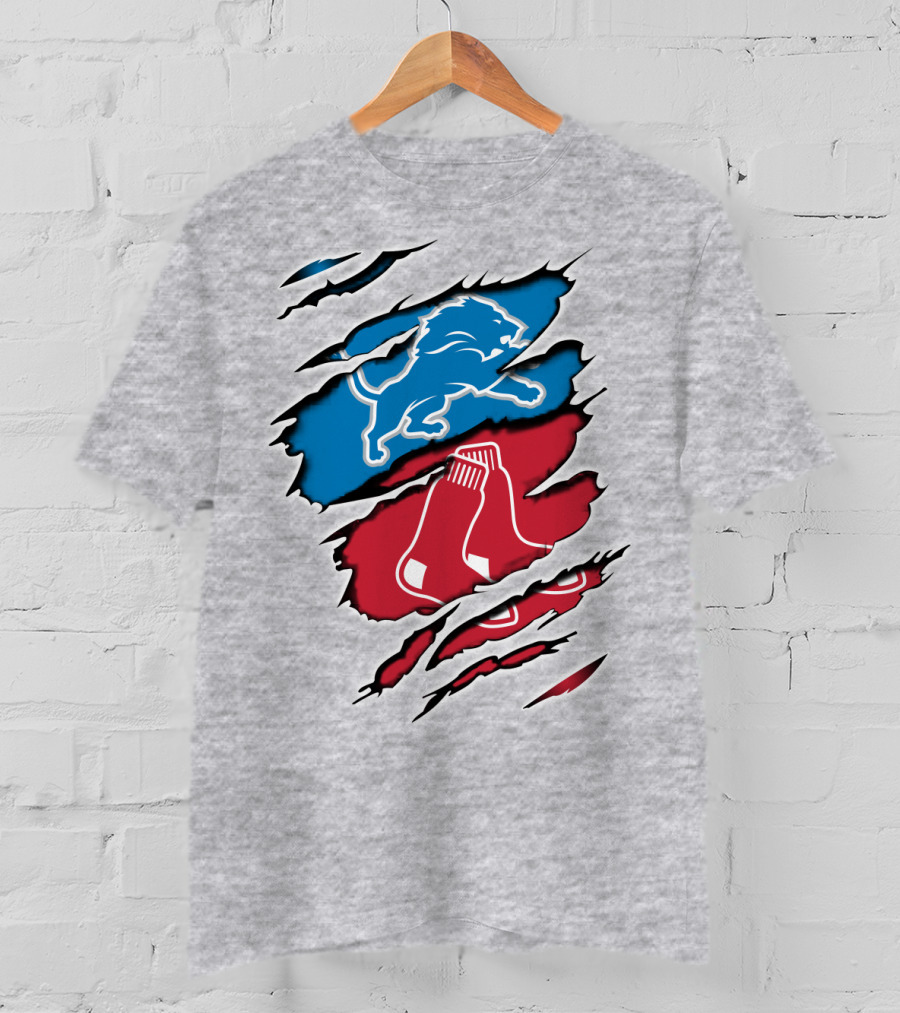 Lions Redsox Sports Crossover T-Shirt