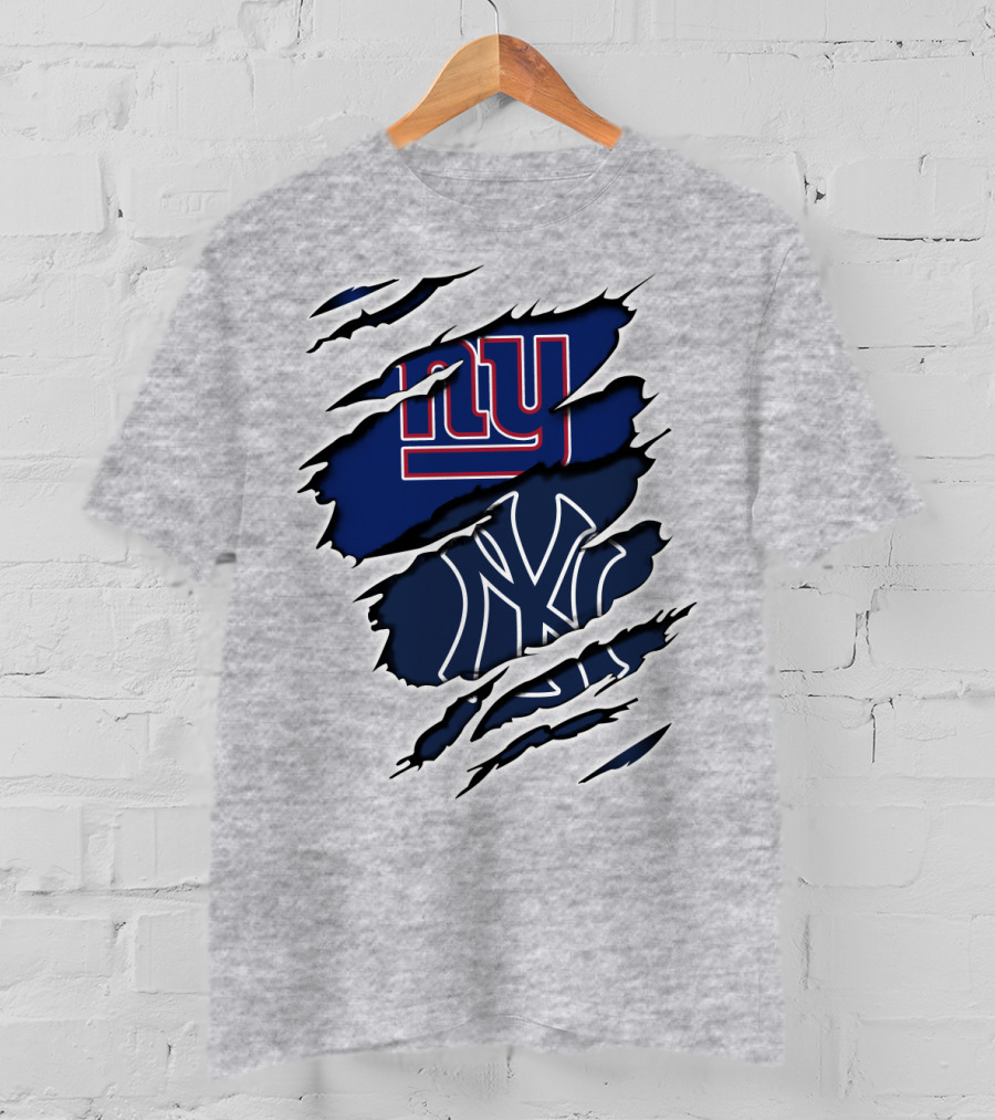 New York Giants Yankees Fan Crossover T-Shirt