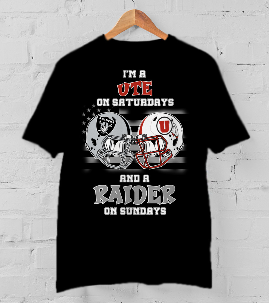 I'm A Ute On Saturdays And A Raider On Sundays T-Shirt
