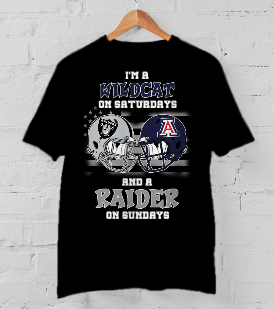I'm A Wildcat On Saturdays And A Raider On Sundays T-Shirt