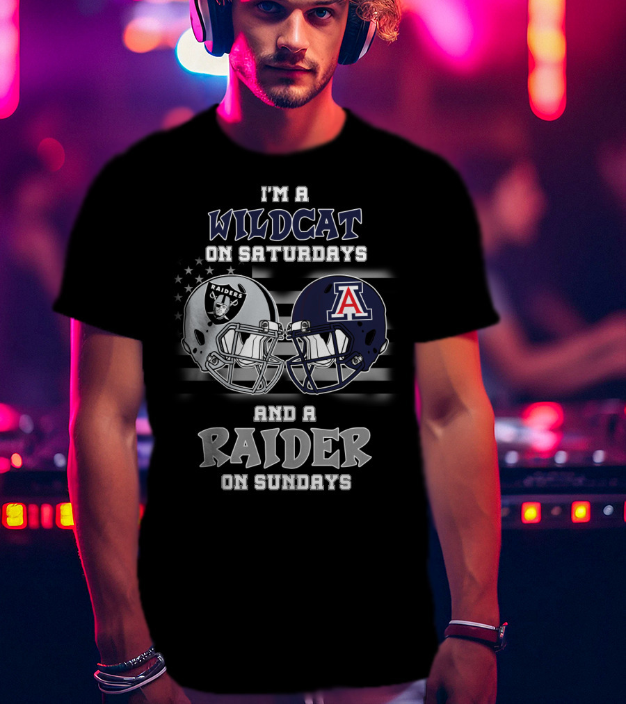 I'm A Wildcat On Saturdays And A Raider On Sundays T-Shirt