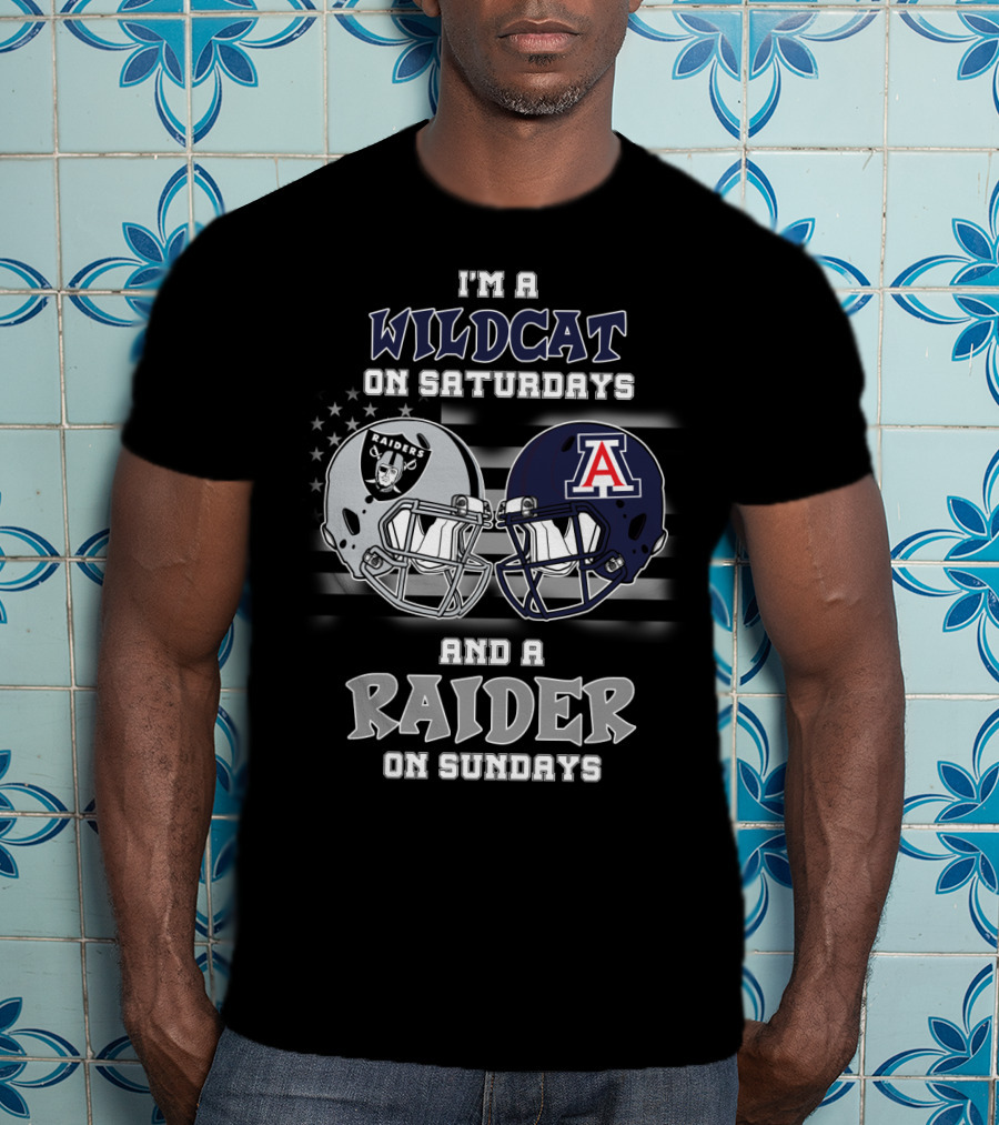 I'm A Wildcat On Saturdays And A Raider On Sundays T-Shirt