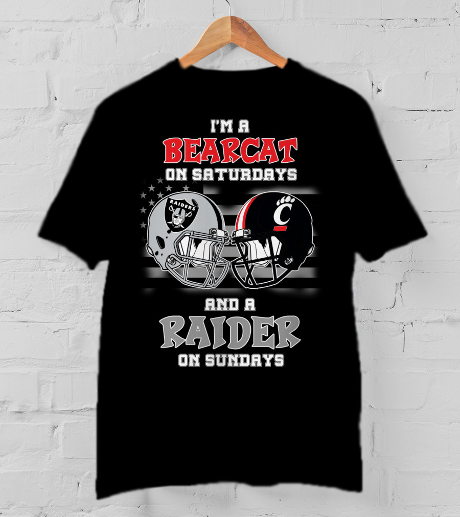 I'm A Bearcat On Saturdays And A Raider On Sundays T-Shirt