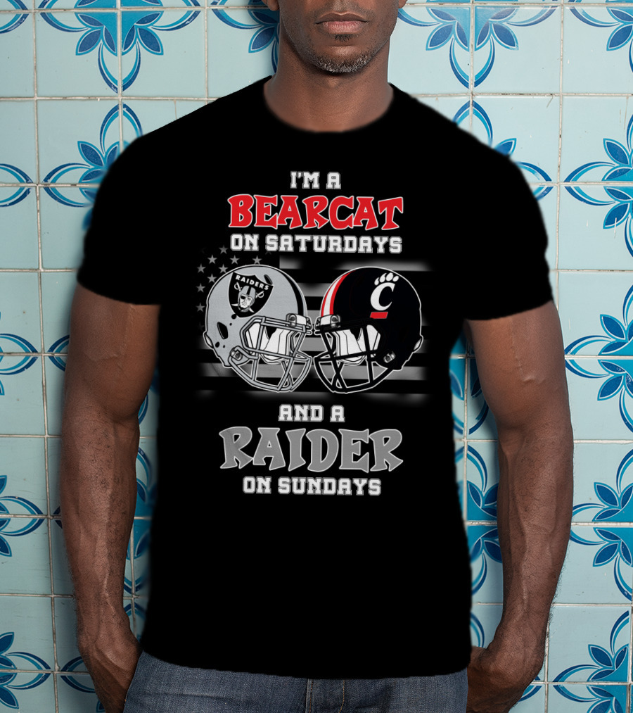 I'm A Bearcat On Saturdays And A Raider On Sundays T-Shirt