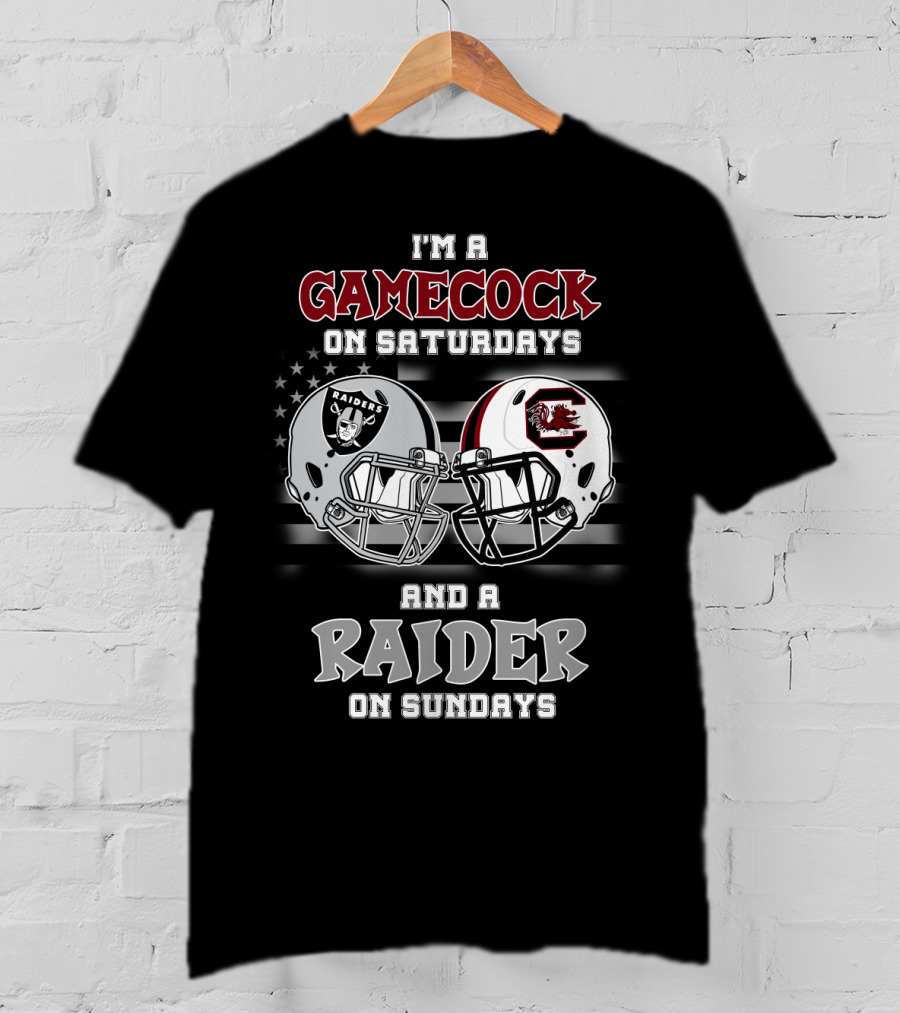 I'm A Gamecock On Saturdays And A Raider On Sundays T-Shirt
