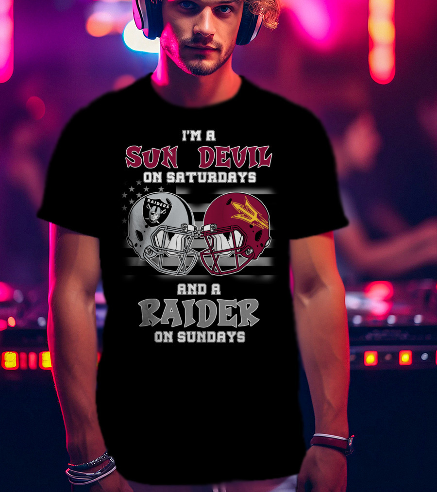 I'm A Sun Devil On Saturdays And A Raider On Sundays T-Shirt