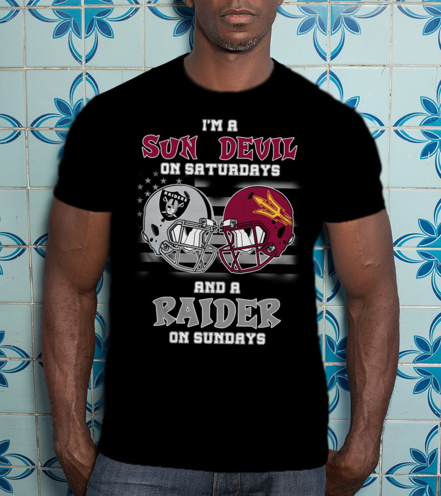 I'm A Sun Devil On Saturdays And A Raider On Sundays T-Shirt
