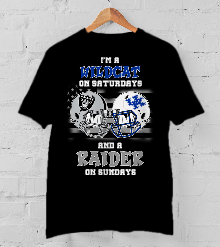 I'm A Wildcat On Saturdays And A Raider On Sundays T-Shirt