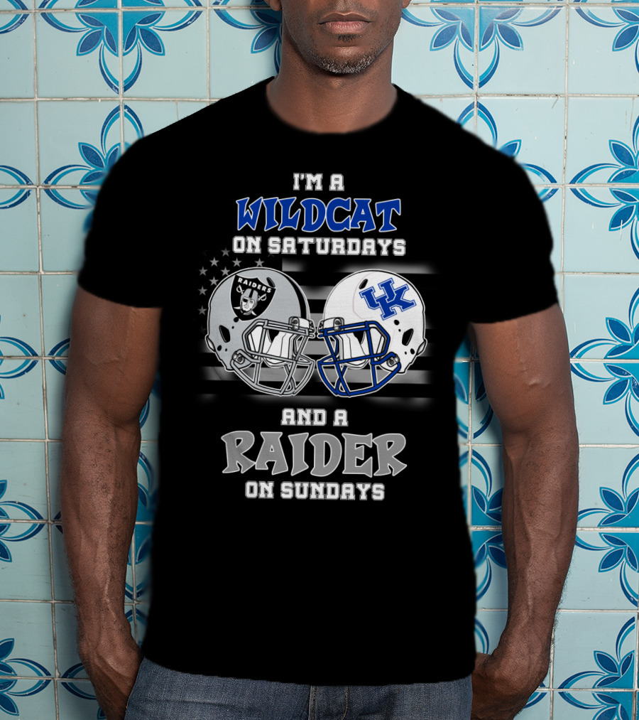 I'm A Wildcat On Saturdays And A Raider On Sundays T-Shirt