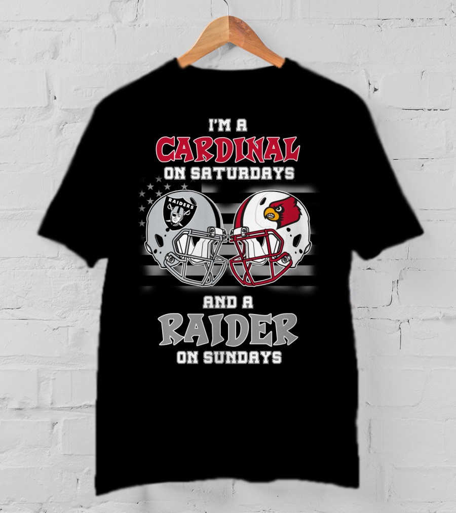I'm A Cardinal On Saturdays And A Raider On Sundays T-Shirt