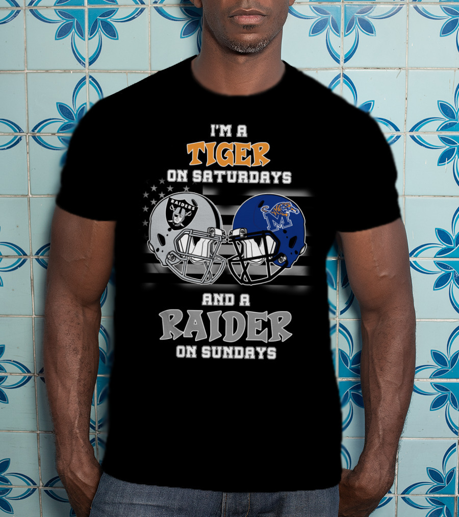 I'm A Tiger On Saturdays And A Raider On Sundays T-Shirt